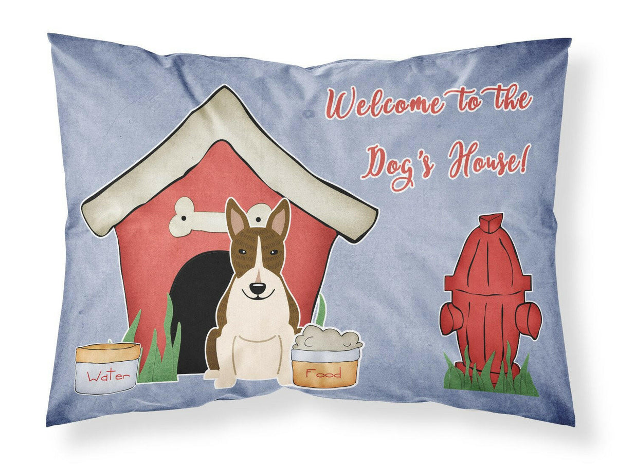 Dog House Collection Bull Terrier Dark Brindle Fabric Standard Pillowcase BB2890PILLOWCASE by Caroline&#39;s Treasures