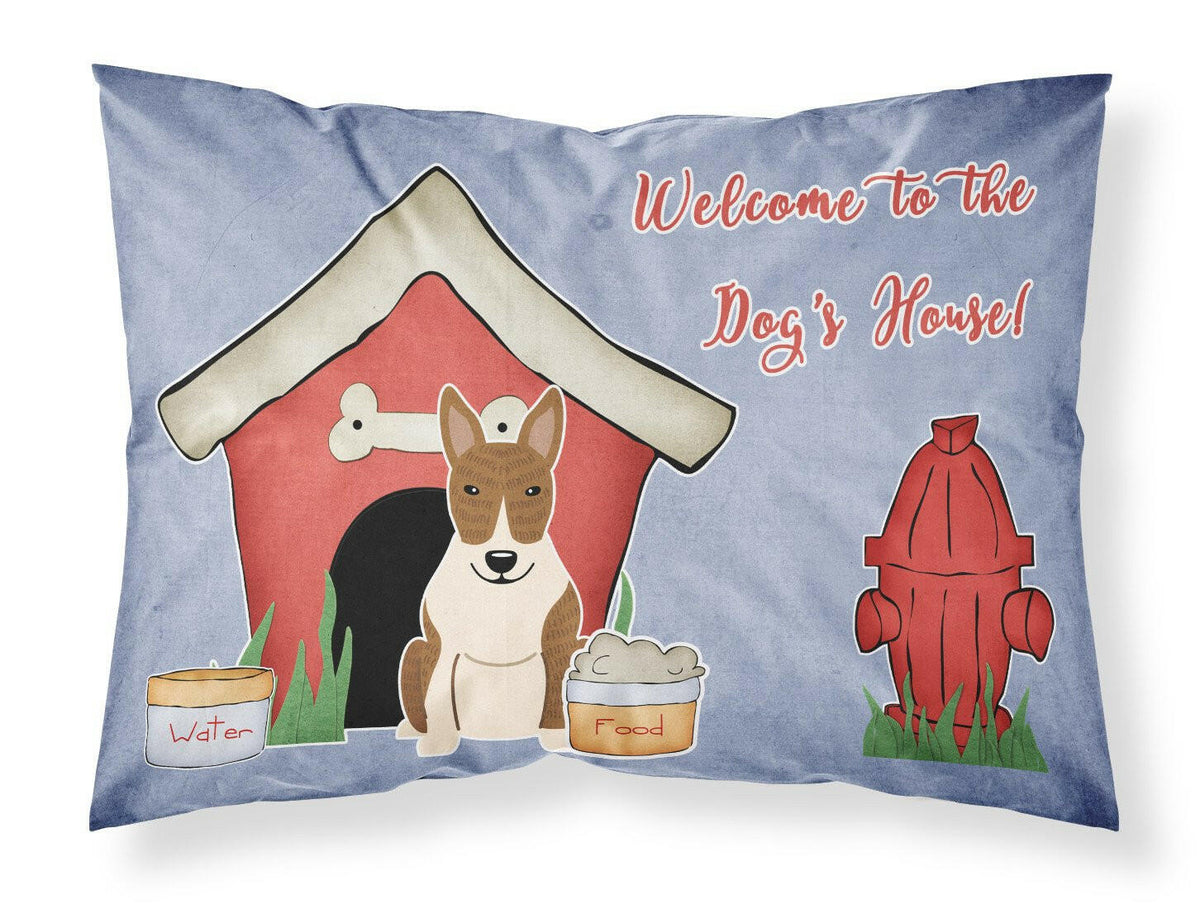 Dog House Collection Bull Terrier Brindle Fabric Standard Pillowcase BB2891PILLOWCASE by Caroline&#39;s Treasures