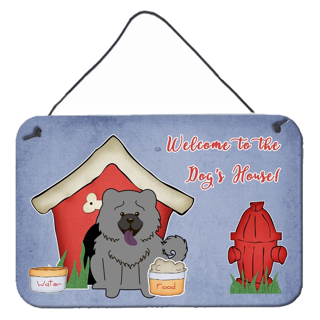 Dog House Collection Chow Chow Blue Wall or Door Hanging Prints by Caroline&#39;s Treasures
