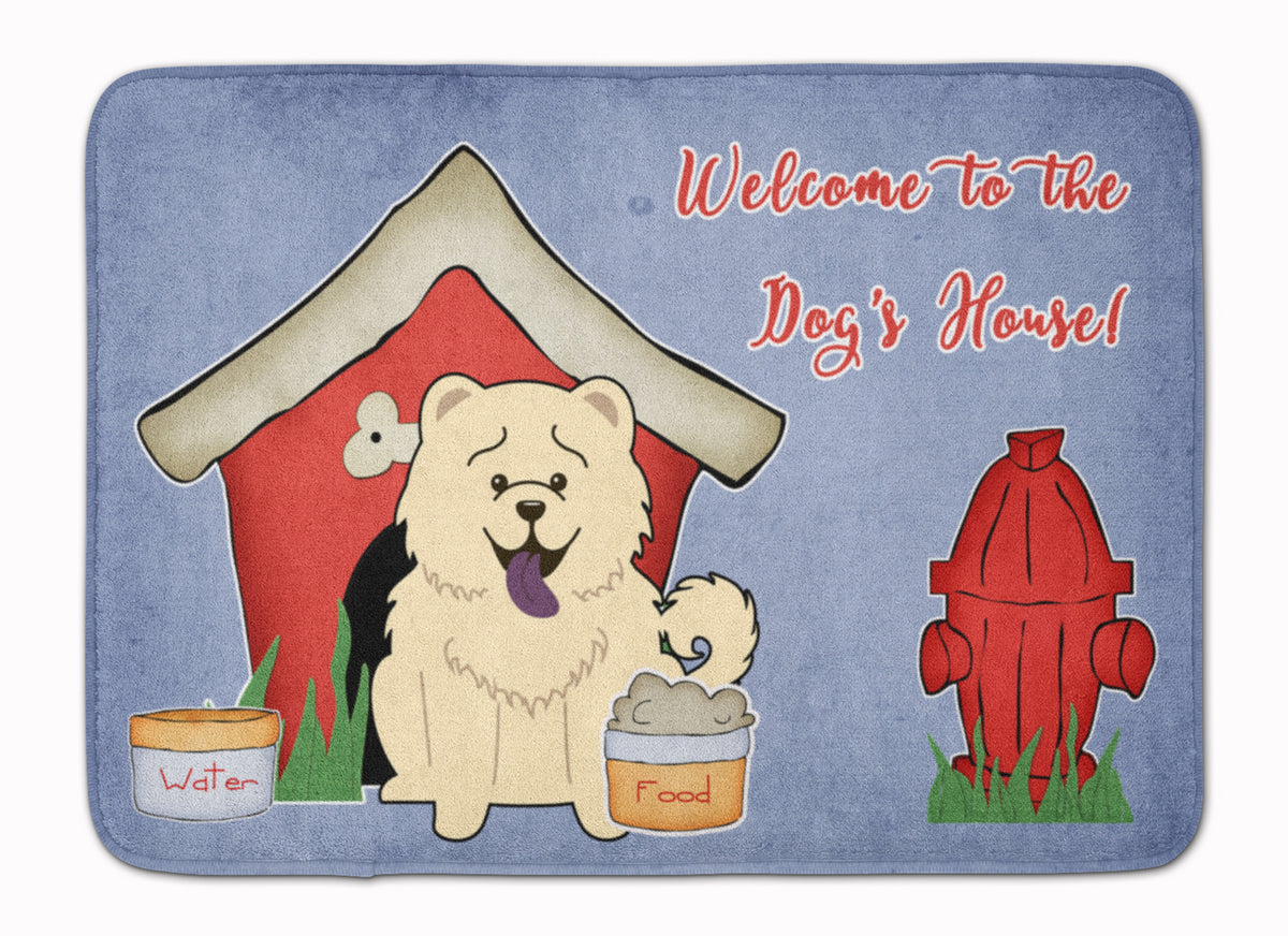 Dog House Collection Chow Chow White Machine Washable Memory Foam Mat BB2894RUG - the-store.com