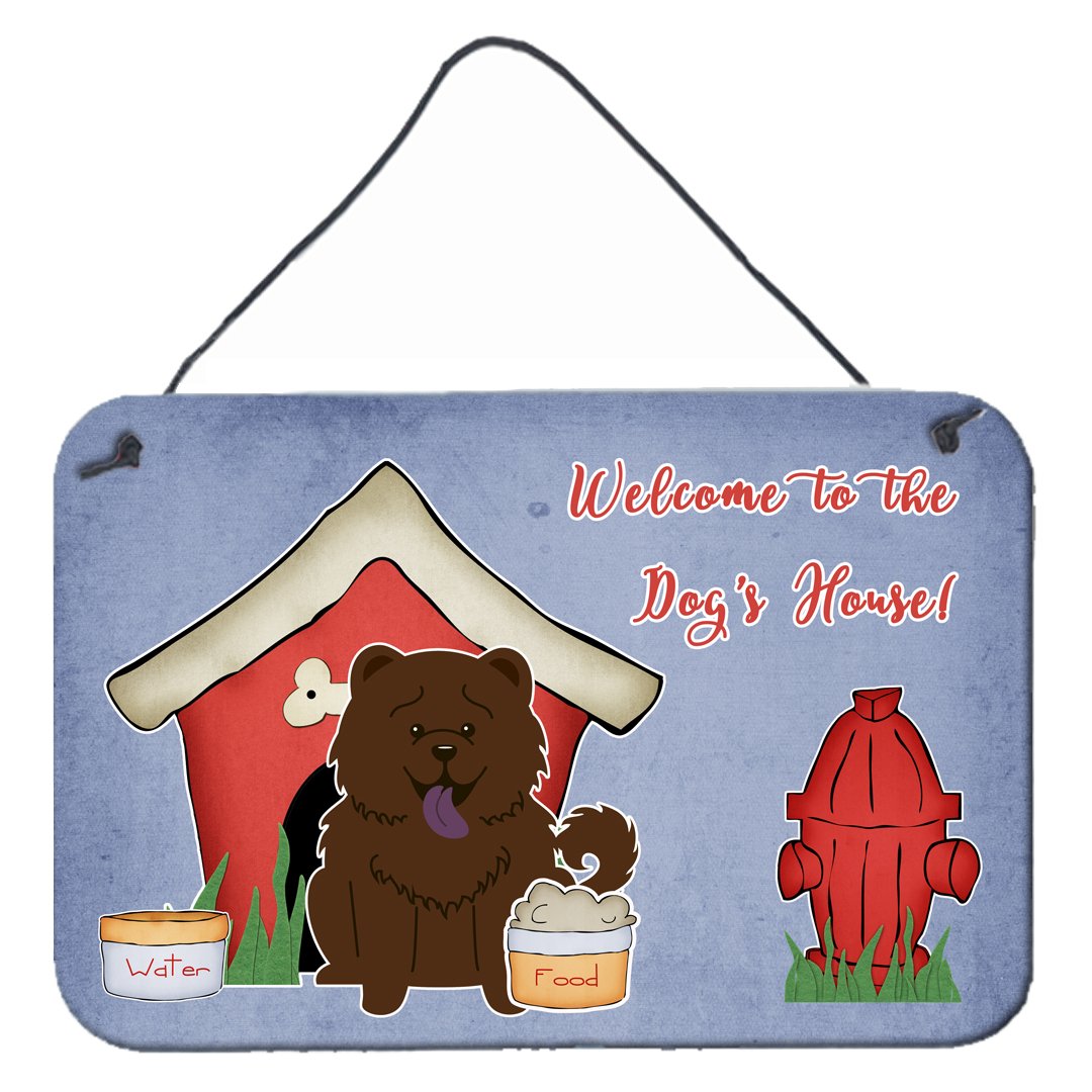 Dog House CollectionChow Chow Chocolate Wall or Door Hanging Prints BB2895DS812 by Caroline&#39;s Treasures