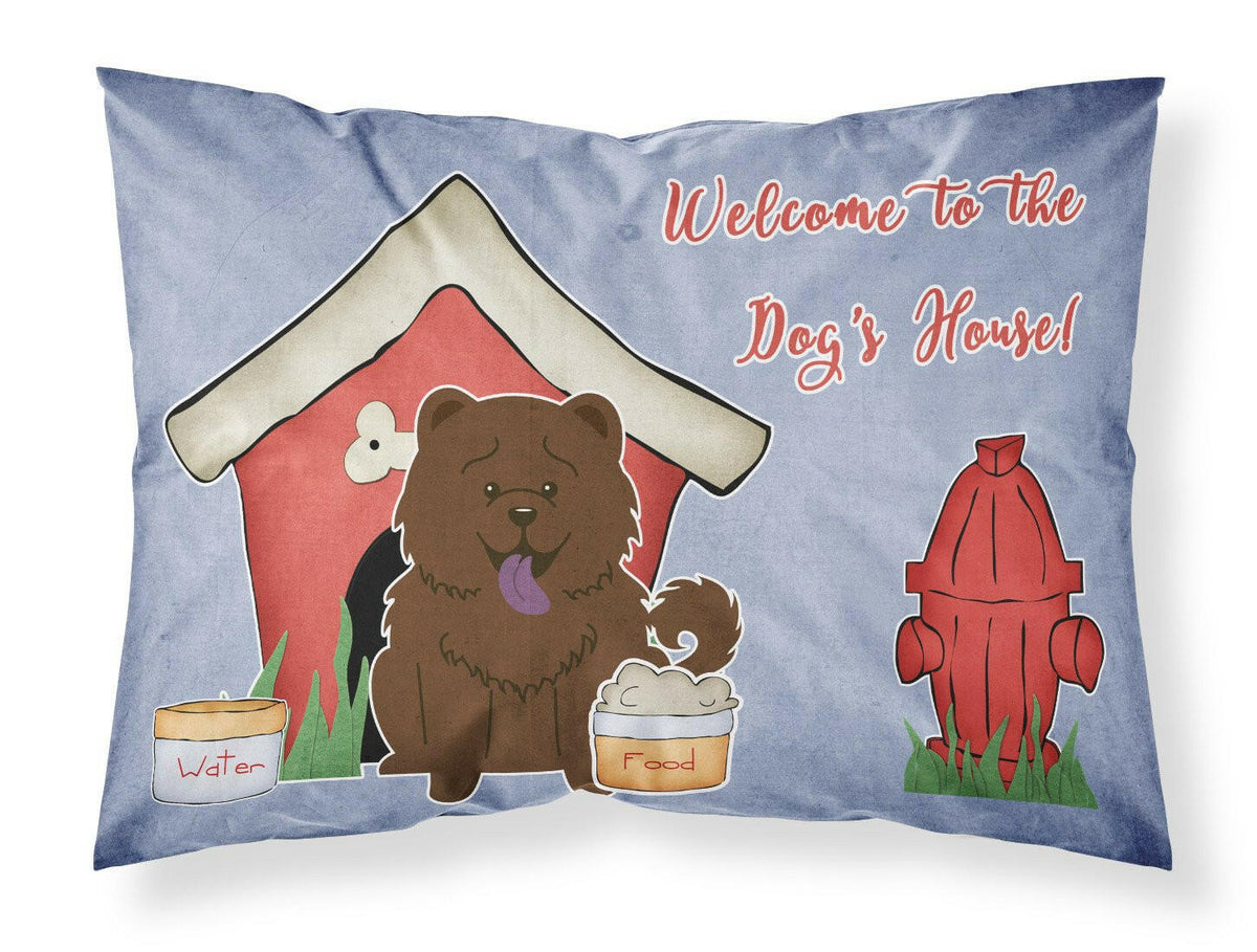 Dog House CollectionChow Chow Chocolate Fabric Standard Pillowcase BB2895PILLOWCASE by Caroline&#39;s Treasures