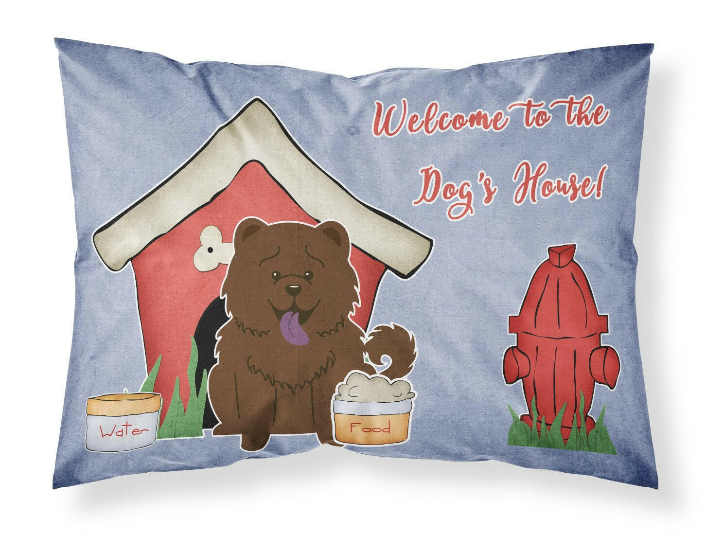 Dog House CollectionChow Chow Chocolate Fabric Standard Pillowcase BB2895PILLOWCASE by Caroline's Treasures