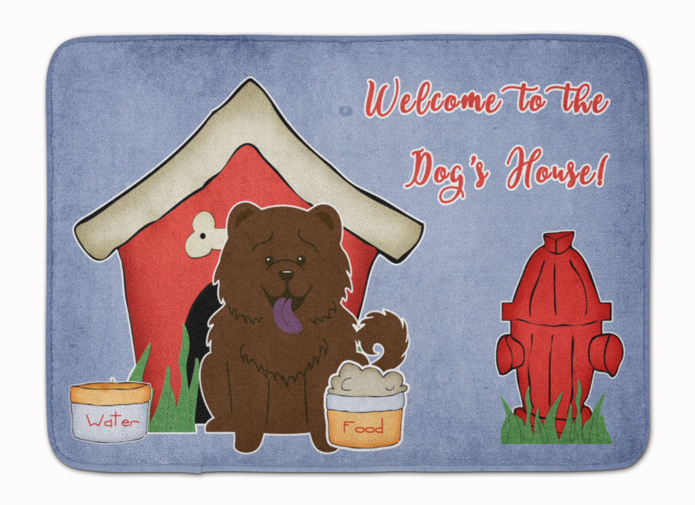 Dog House Collection Chow Chow Chocolate Machine Washable Memory Foam Mat BB2895RUG - the-store.com