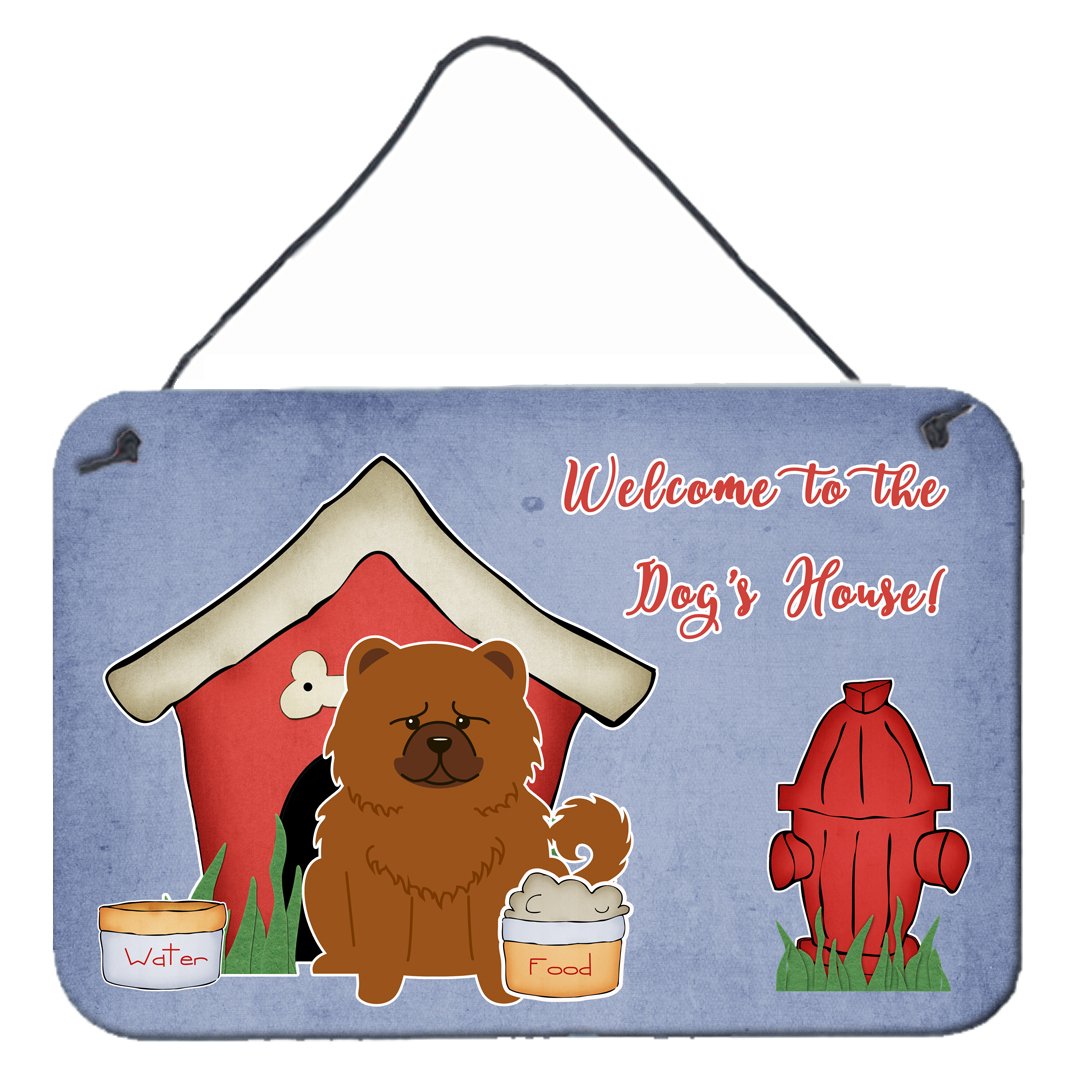 Dog House Collection Chow Chow Red Wall or Door Hanging Prints by Caroline's Treasures