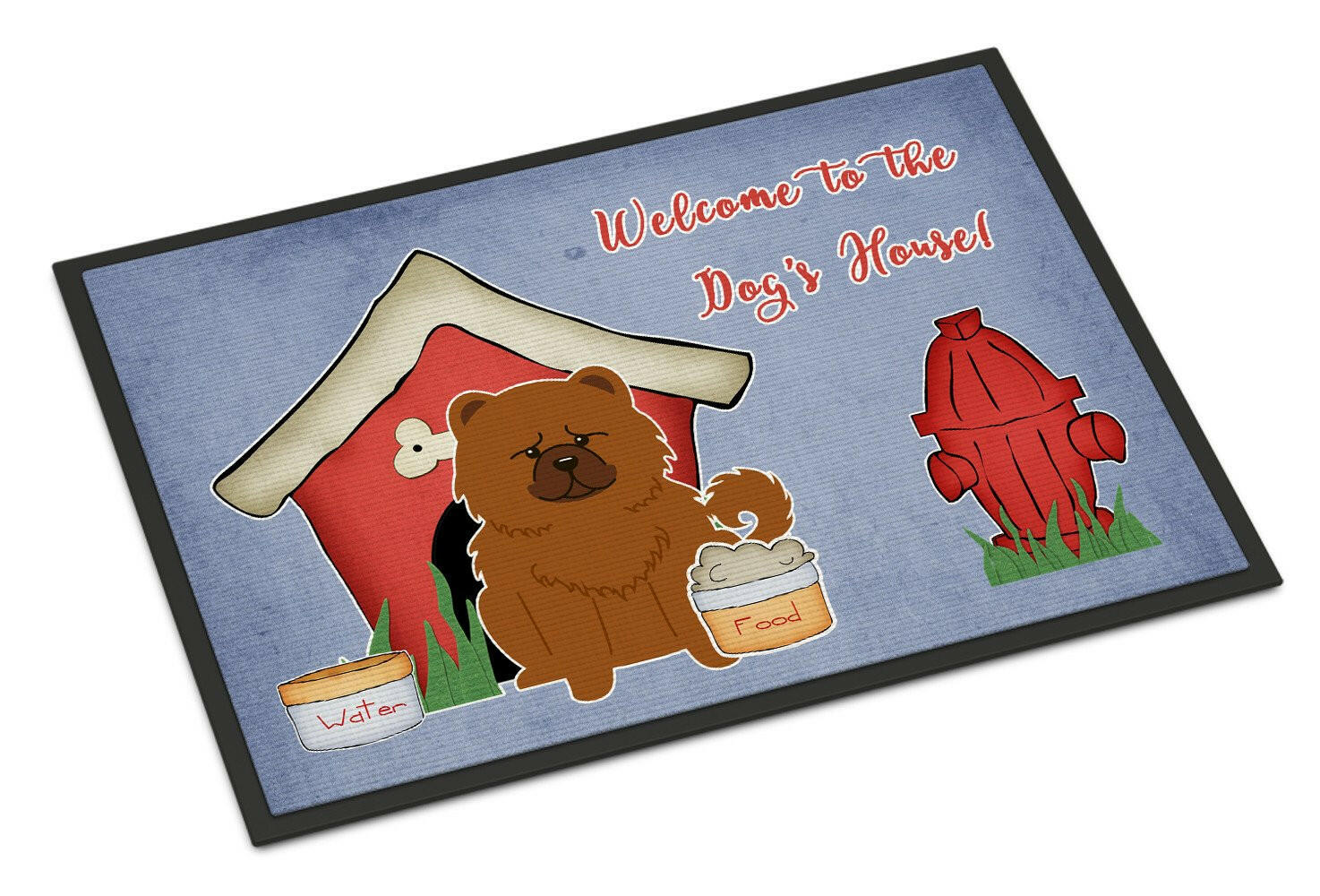 Dog House Collection Chow Chow Red Indoor or Outdoor Mat 24x36 BB2896JMAT - the-store.com