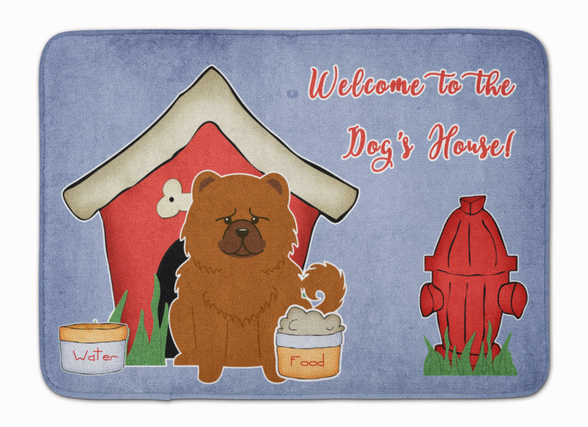 Dog House Collection Chow Chow Red Machine Washable Memory Foam Mat BB2896RUG - the-store.com