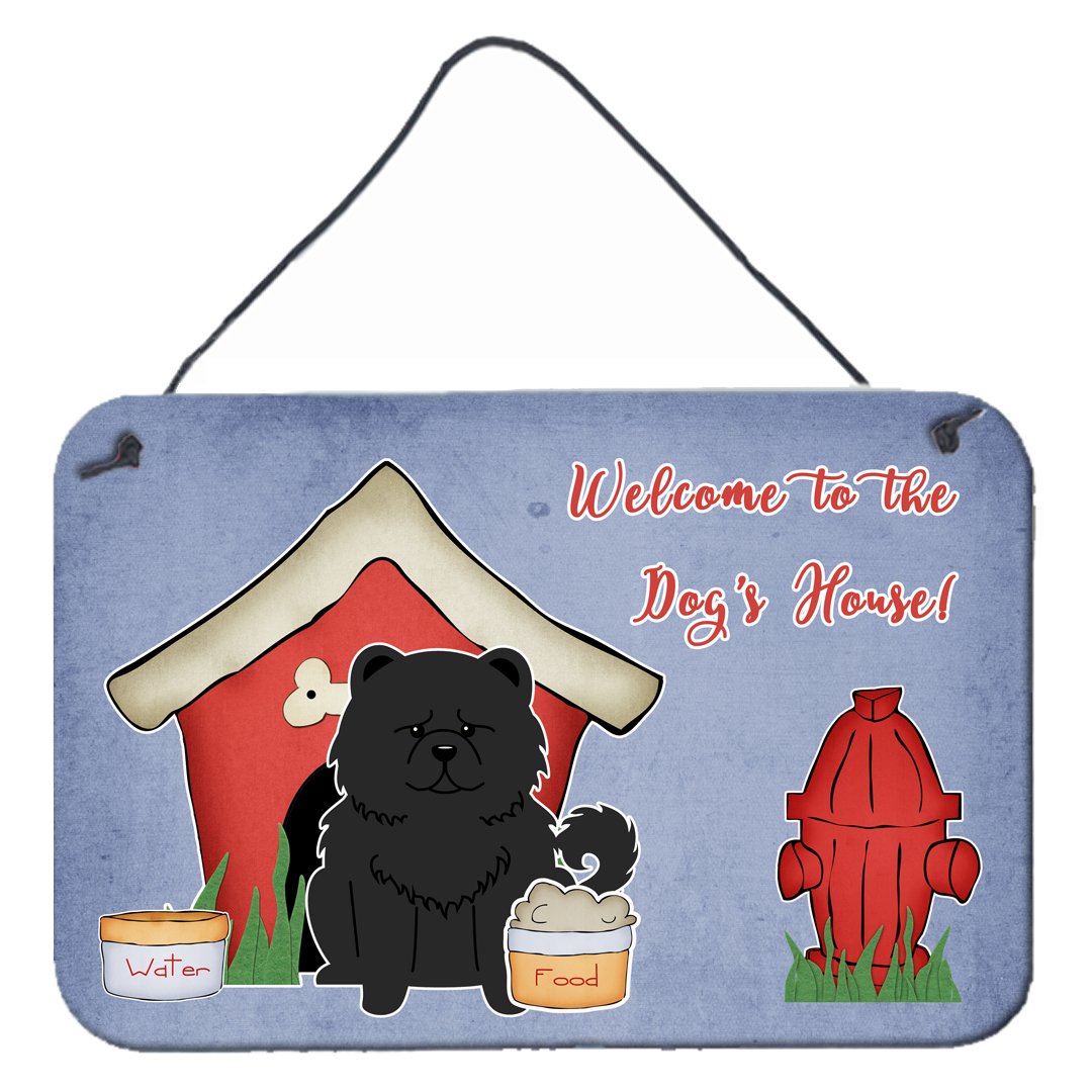 Dog House Collection Chow Chow Black Wall or Door Hanging Prints BB2897DS812 by Caroline&#39;s Treasures