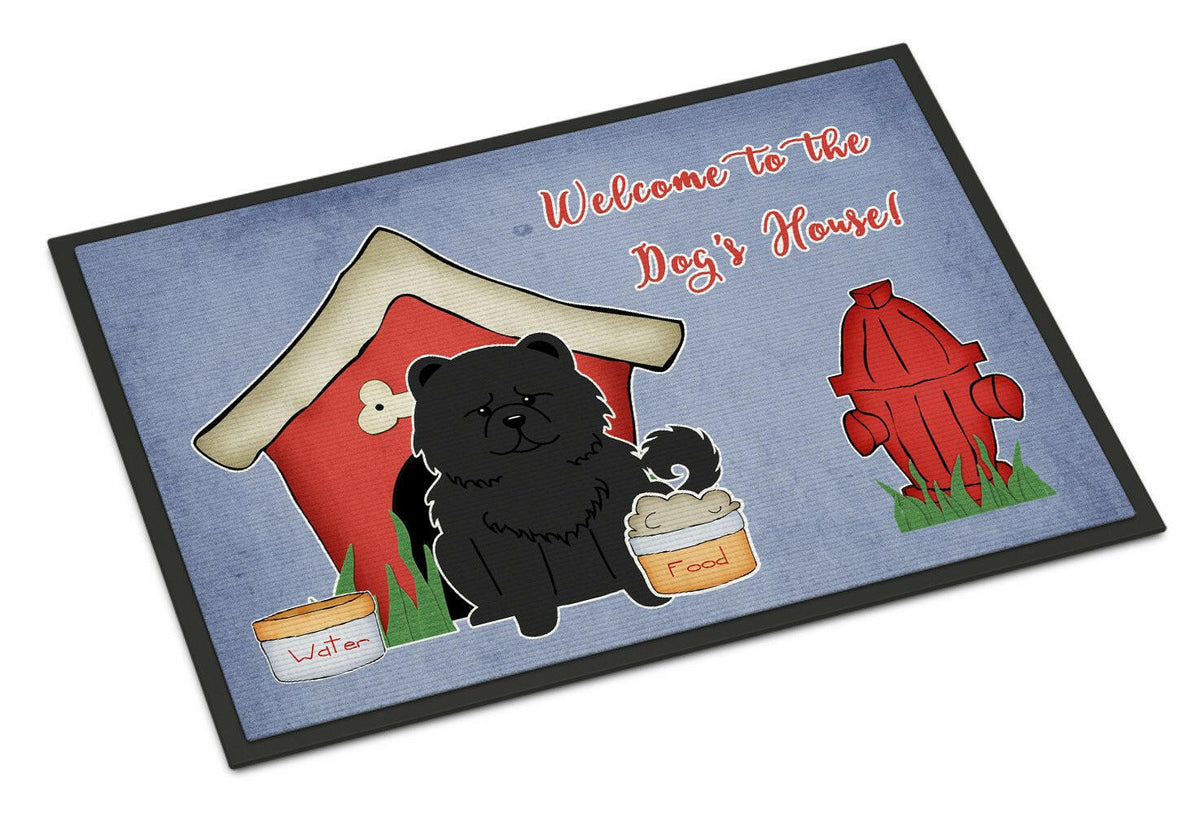 Dog House Collection Chow Chow Black Indoor or Outdoor Mat 18x27 BB2897MAT - the-store.com