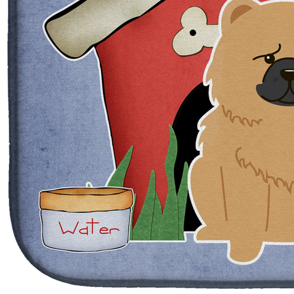 Dog House Collection Chow Chow Cream Dish Drying Mat BB2898DDM  the-store.com.
