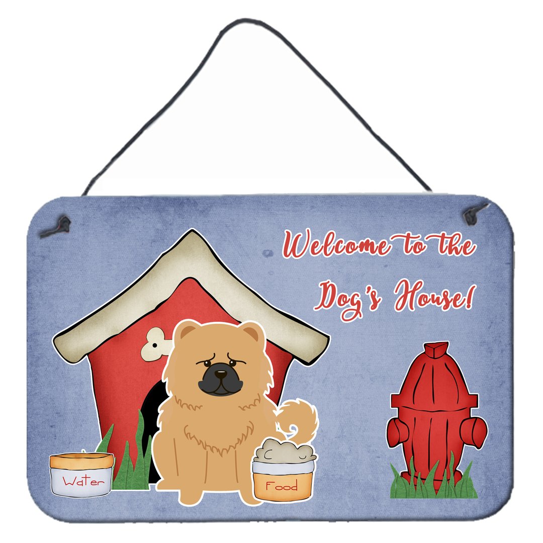 Dog House Collection Chow Chow Cream Wall or Door Hanging Prints BB2898DS812 by Caroline&#39;s Treasures