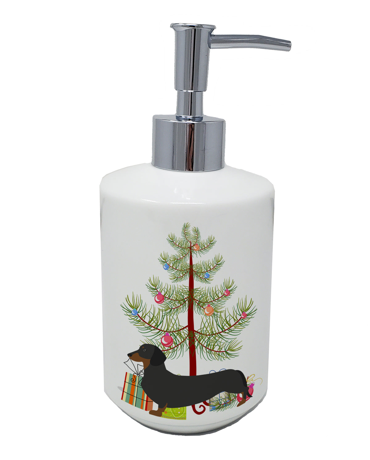 Buy this Dachshund Merry Christmas Tree Ceramic Soap Dispenser