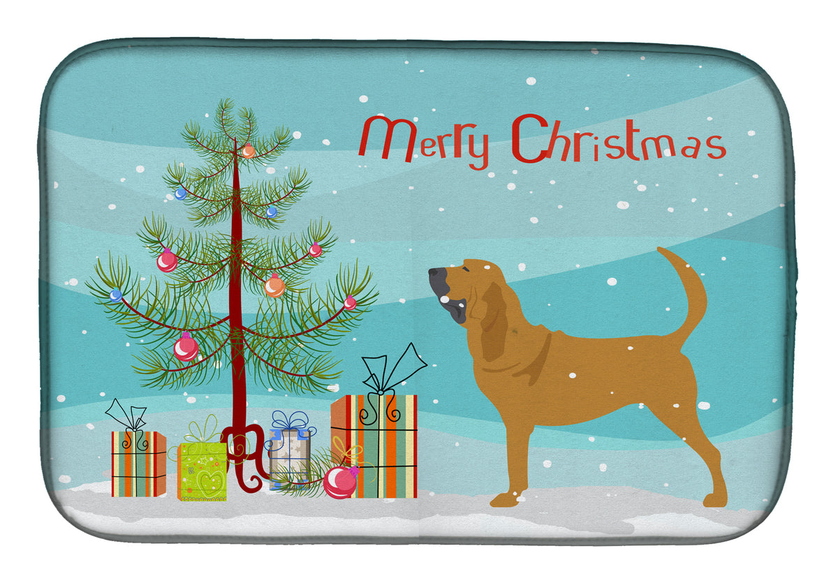 Bloodhound Merry Christmas Tree Dish Drying Mat BB2902DDM  the-store.com.