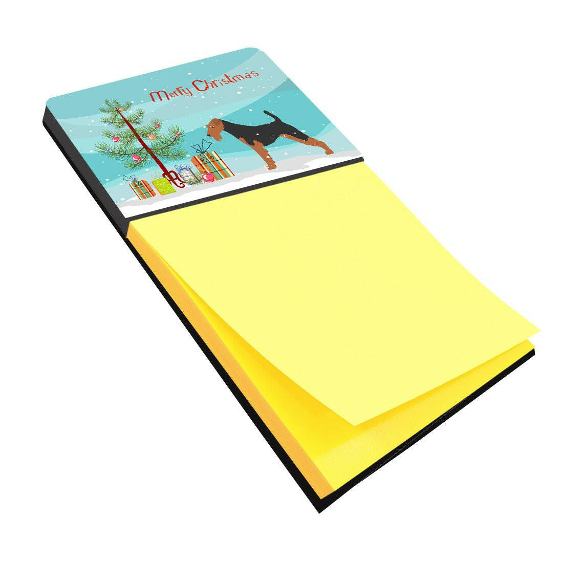 Welsh Terrier Merry Christmas Tree Sticky Note Holder BB2903SN by Caroline&#39;s Treasures