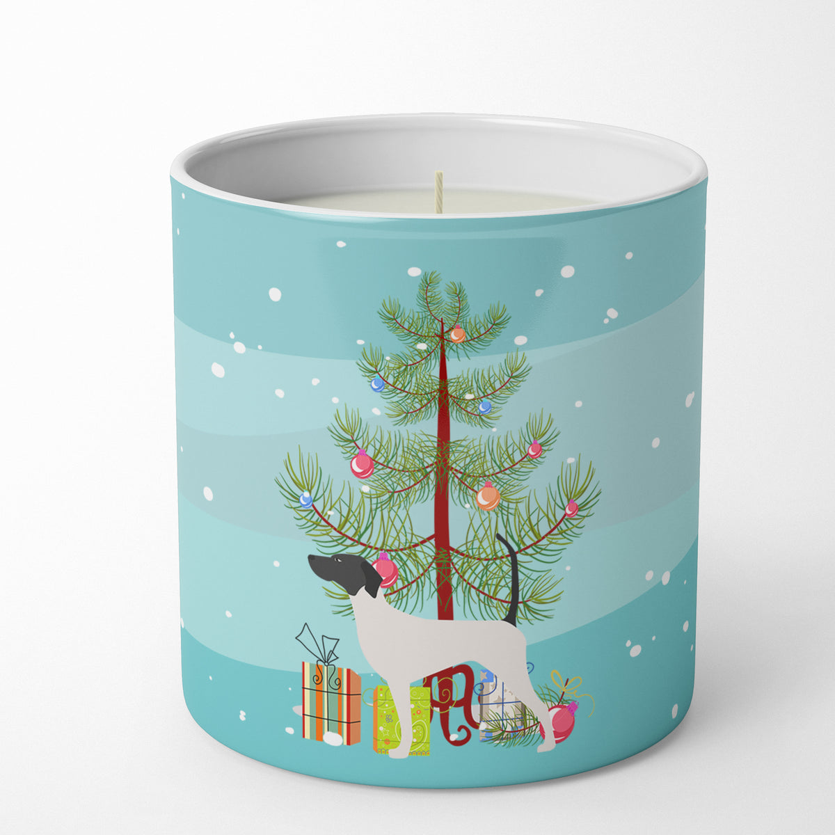 Buy this English Pointer Merry Christmas Tree 10 oz Decorative Soy Candle