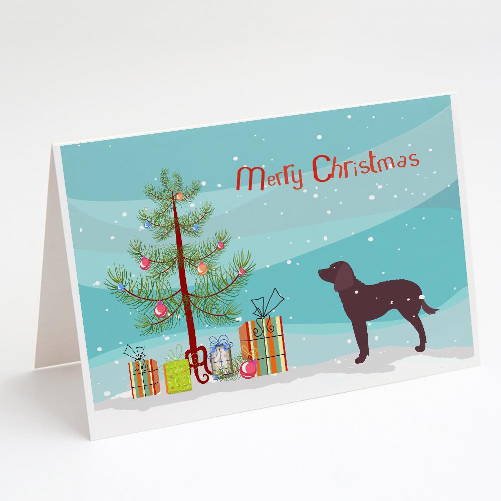 Buy this American Water Spaniel Merry Christmas Tree Greeting Cards and Envelopes Pack of 8