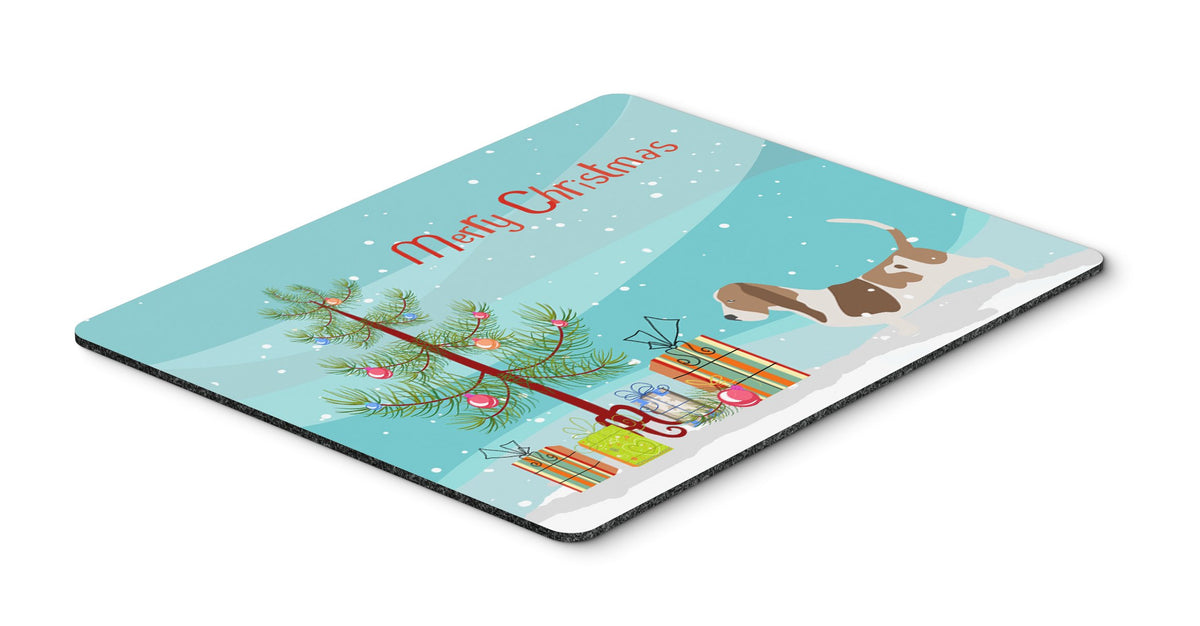 Basset Hound Merry Christmas Tree Mouse Pad, Hot Pad or Trivet BB2920MP by Caroline&#39;s Treasures