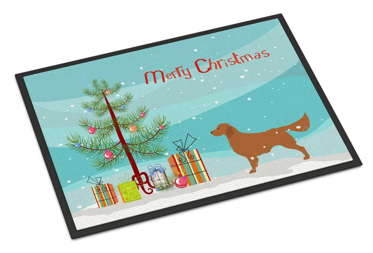 Golden Retriever Merry Christmas Tree Indoor or Outdoor Mat 24x36 BB2922JMAT by Caroline&#39;s Treasures
