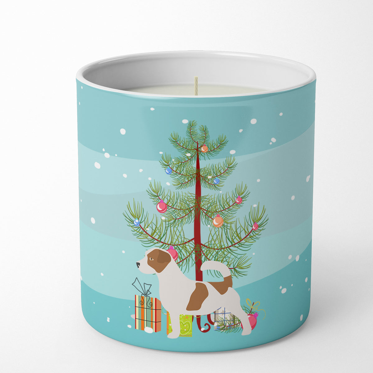 Buy this Jack Russell Terrier Merry Christmas Tree 10 oz Decorative Soy Candle