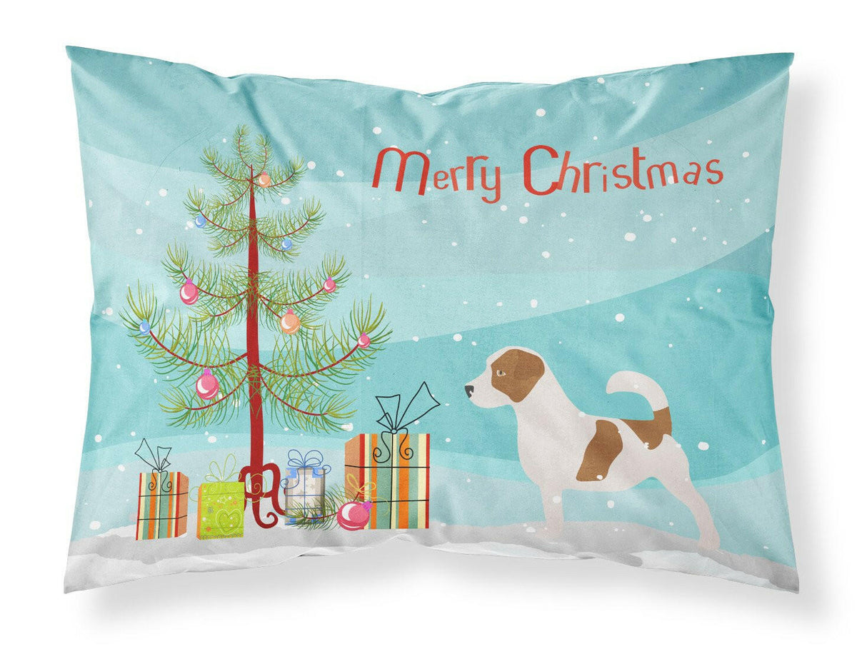 Jack Russell Terrier Merry Christmas Tree Fabric Standard Pillowcase BB2925PILLOWCASE by Caroline&#39;s Treasures