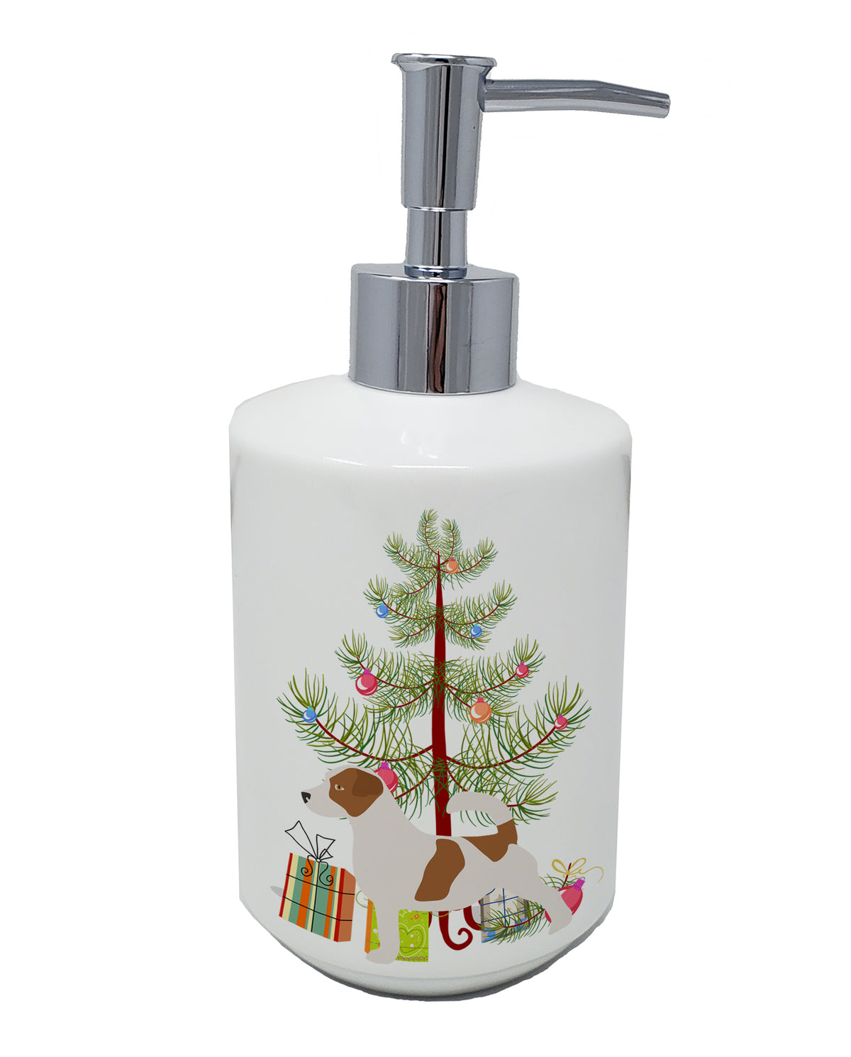 Buy this Jack Russell Terrier Merry Christmas Tree Ceramic Soap Dispenser
