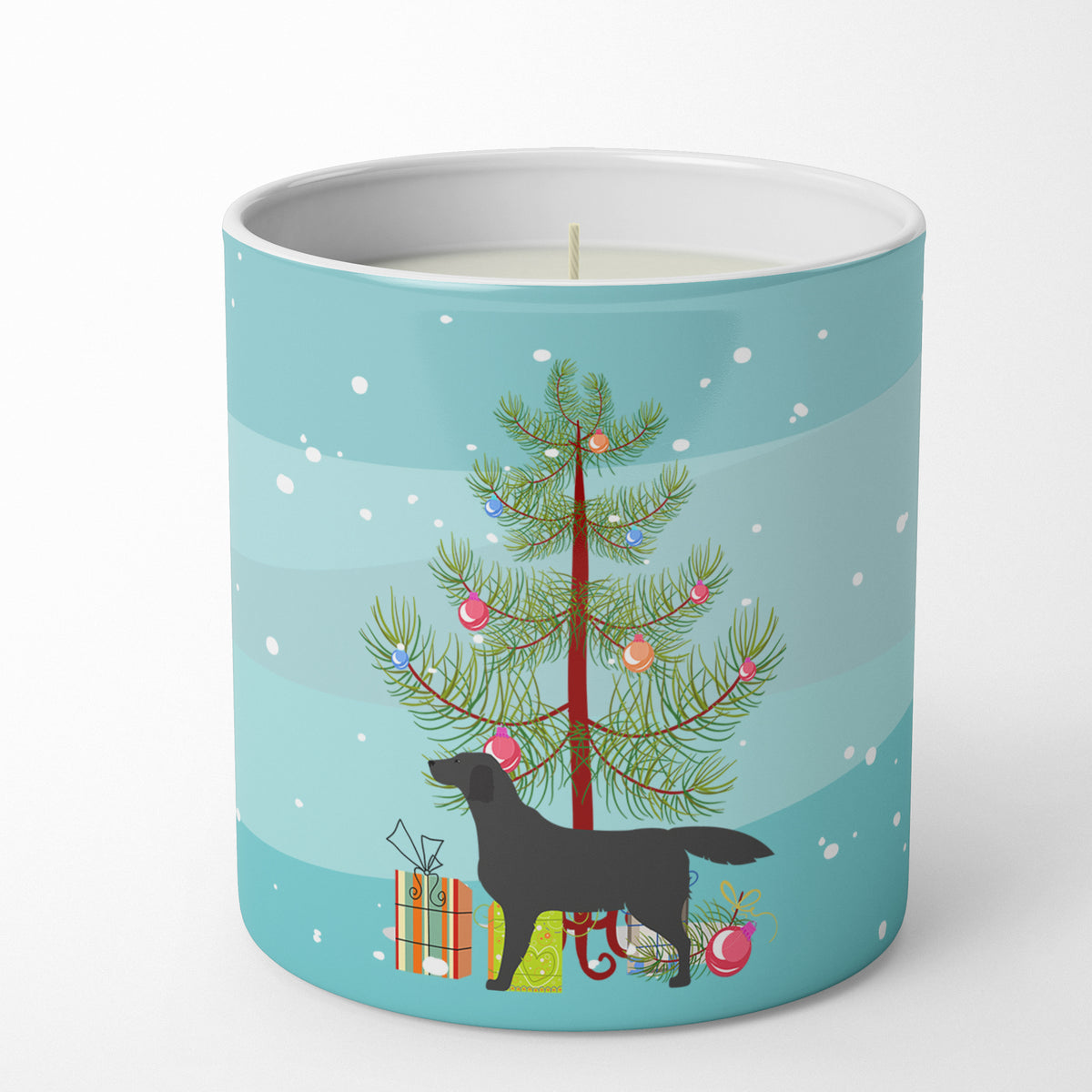 Buy this Black Labrador Retriever Merry Christmas Tree 10 oz Decorative Soy Candle