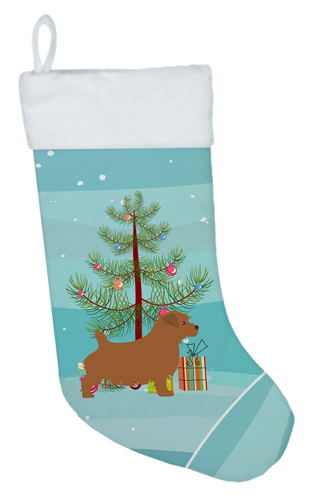 Norfolk Terrier Merry Christmas Tree Christmas Stocking BB2927CS