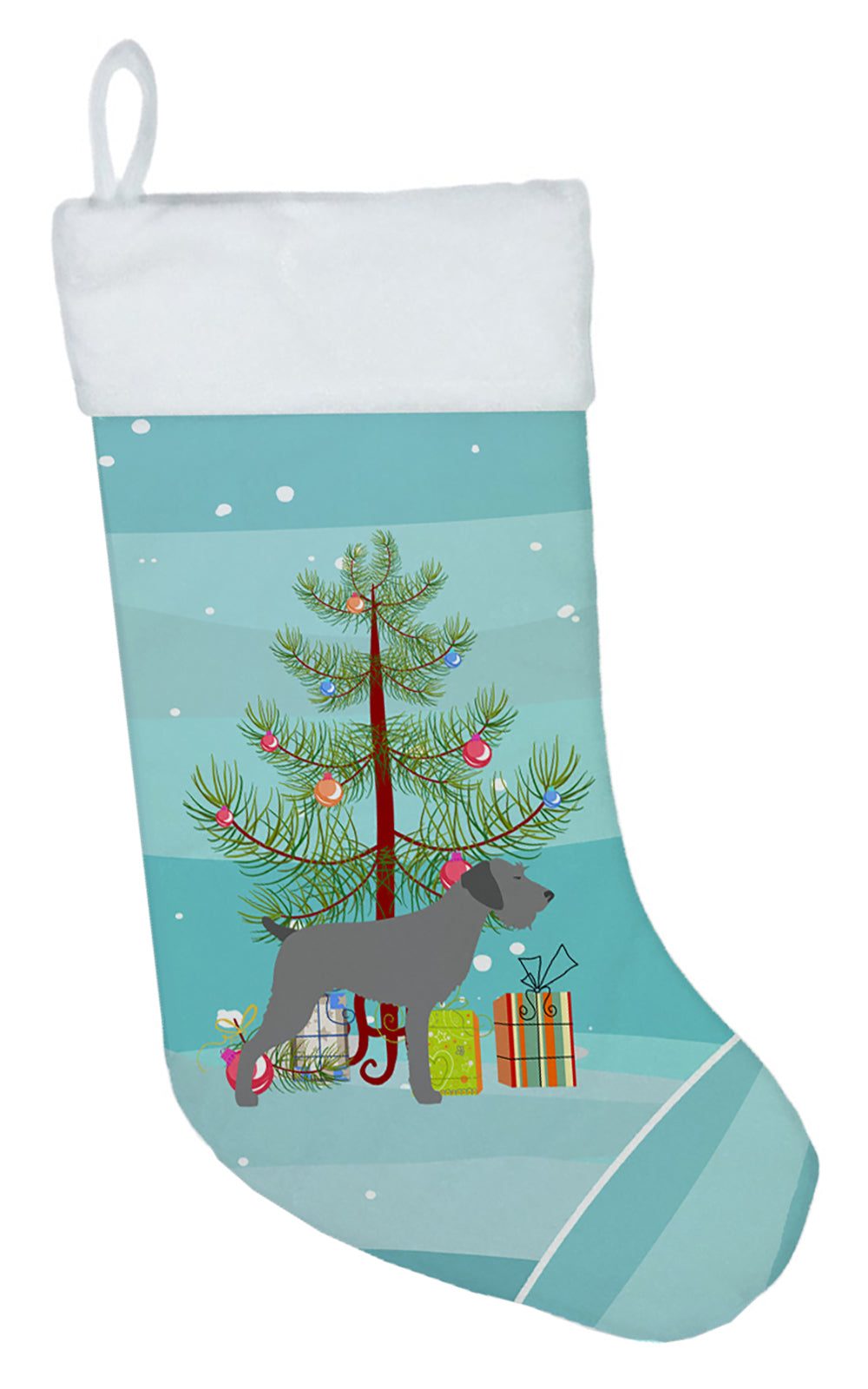 German Wirehaired Pointer Merry Christmas Tree Christmas Stocking BB2929CS  the-store.com.