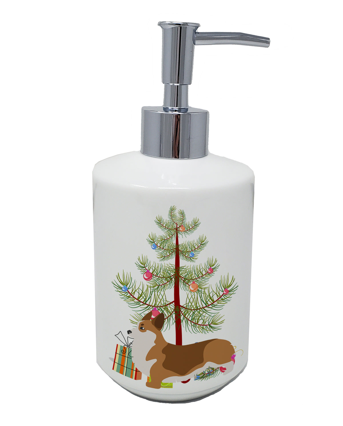 Buy this Corgi Merry Christmas Tree Ceramic Soap Dispenser