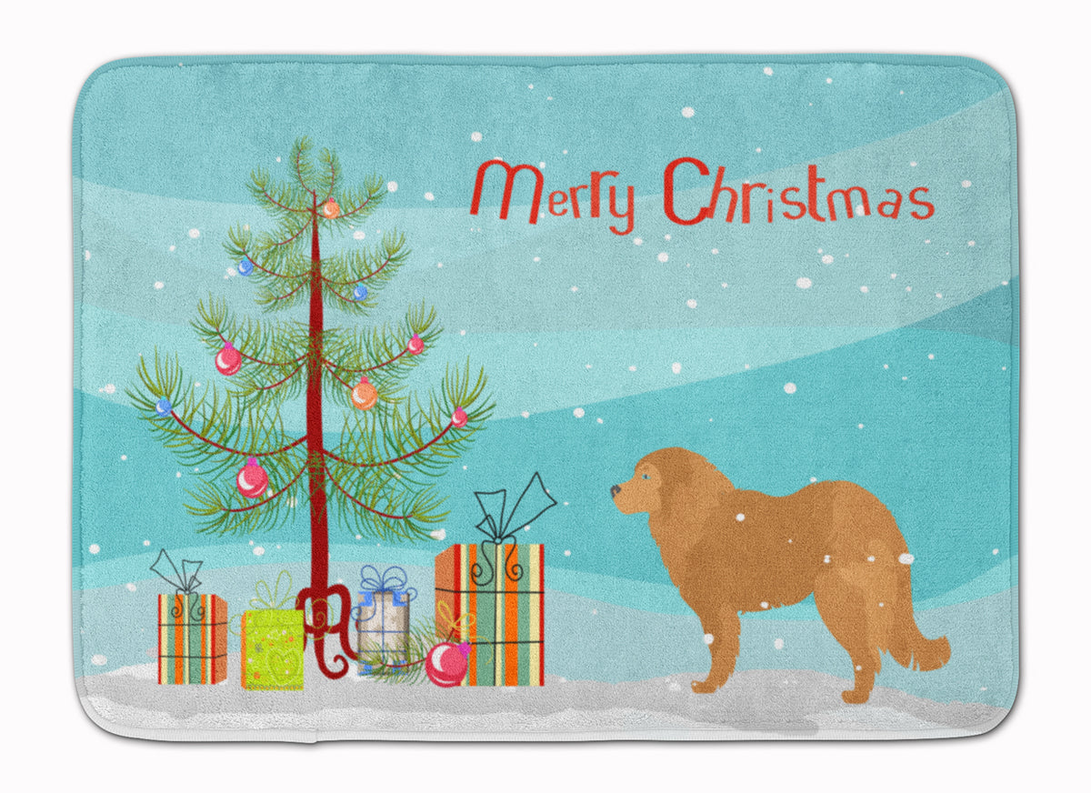 Caucasian Shepherd Dog Merry Christmas Tree Machine Washable Memory Foam Mat BB2943RUG - the-store.com