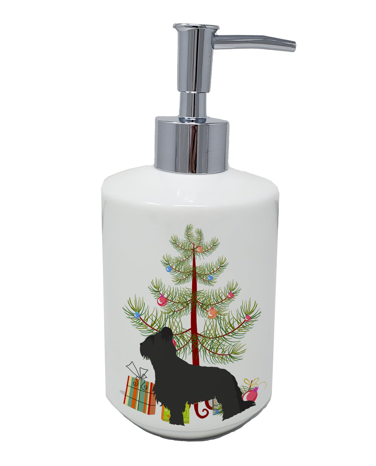 Buy this Briard Merry Christmas Tree Ceramic Soap Dispenser