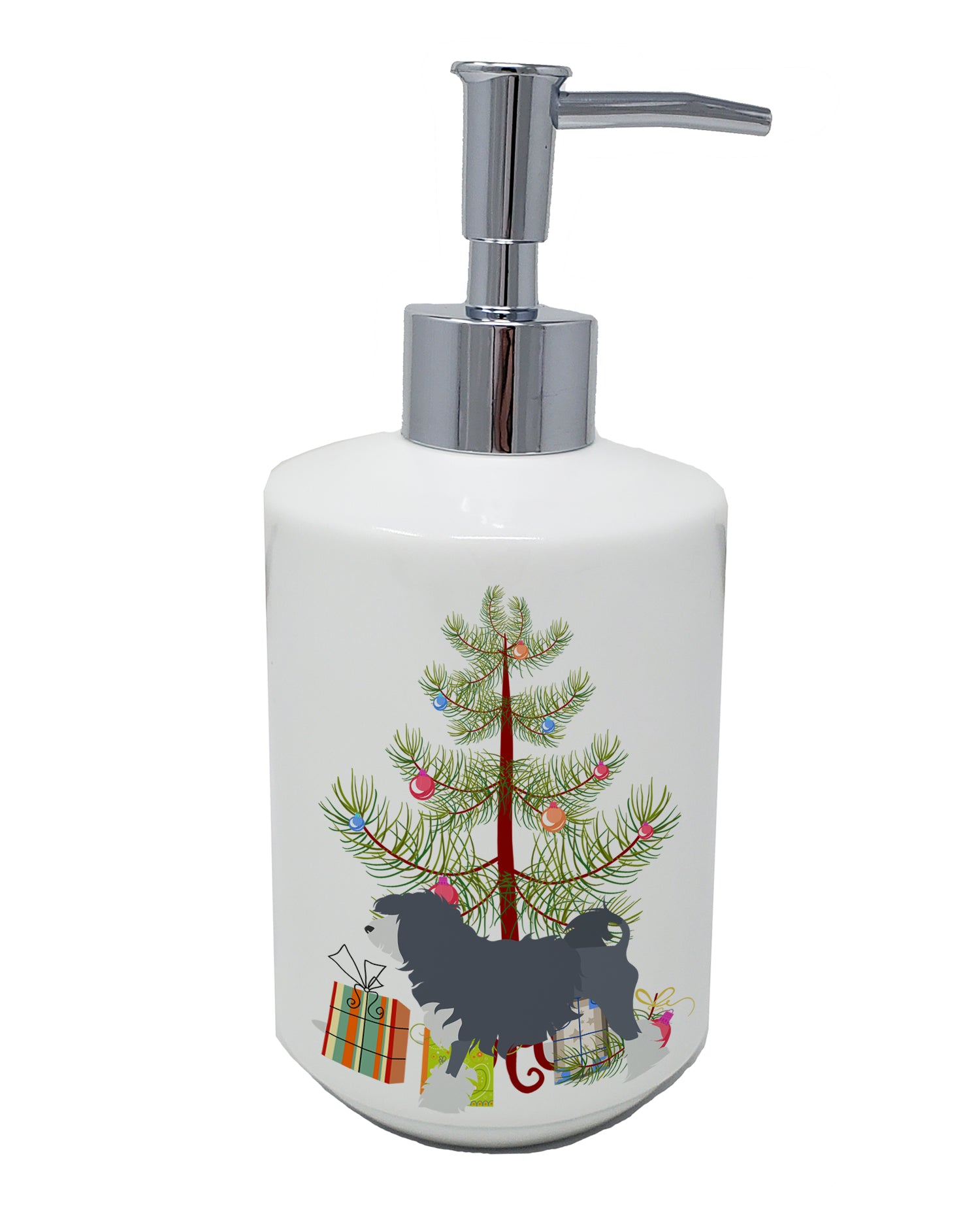 Buy this Lowchen Merry Christmas Tree Ceramic Soap Dispenser
