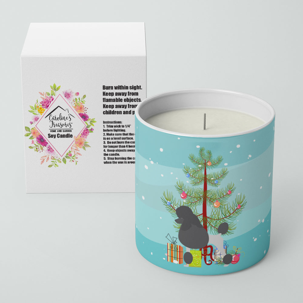 Poodle Merry Christmas Tree 10 oz Decorative Soy Candle - the-store.com