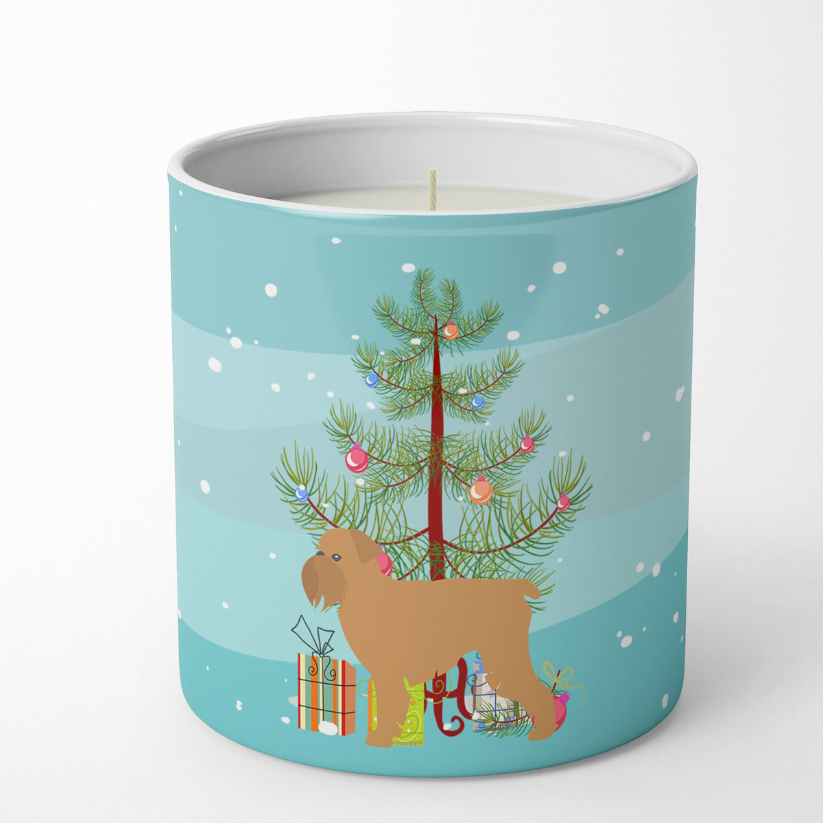 Buy this Brussels Griffon Merry Christmas Tree 10 oz Decorative Soy Candle