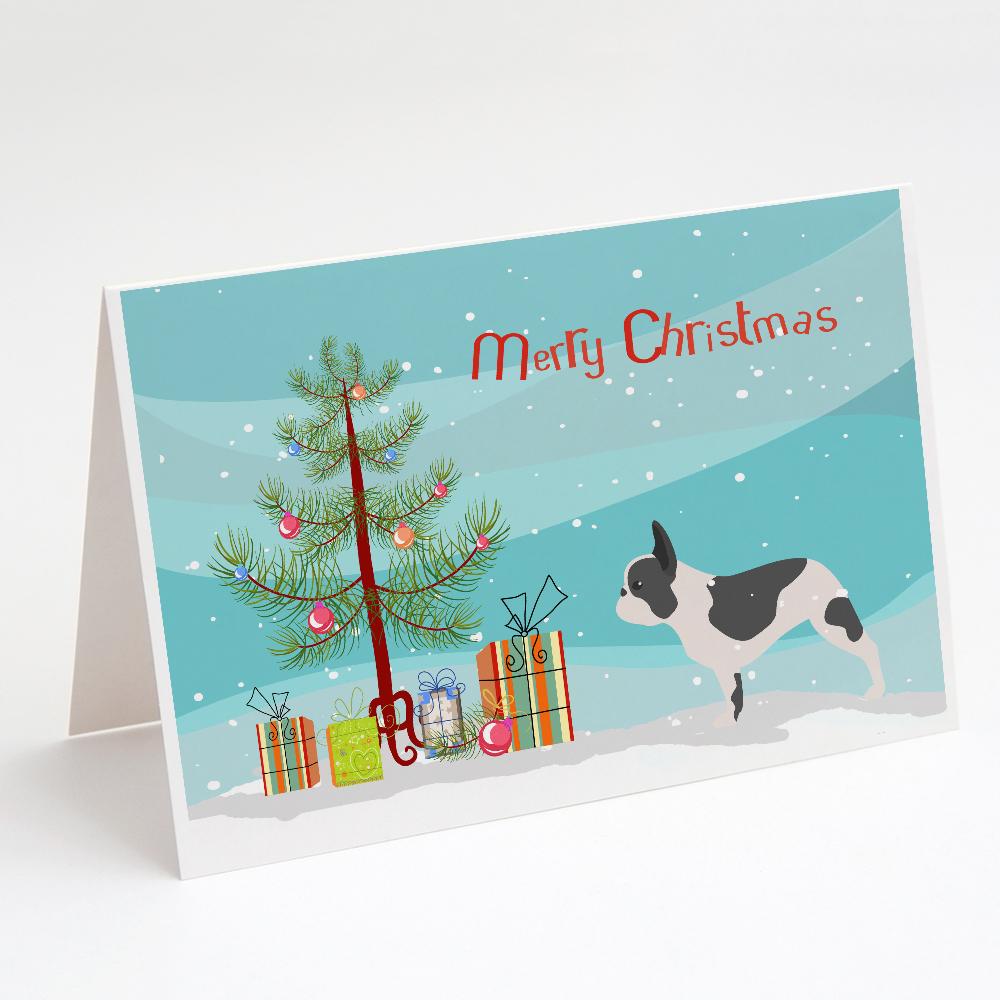 Buy this French Bulldog Merry Christmas Tree Greeting Cards and Envelopes Pack of 8