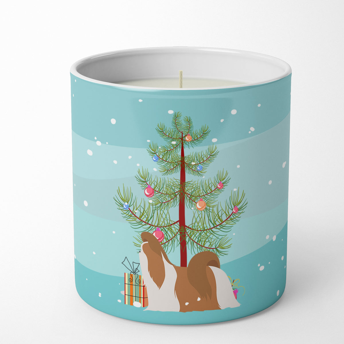 Buy this Shih Tzu Merry Christmas Tree 10 oz Decorative Soy Candle