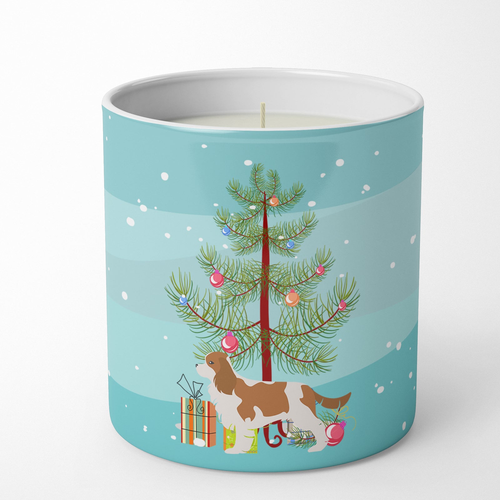 Buy this Cavalier King Charles Spaniel Merry Christmas Tree 10 oz Decorative Soy Candle