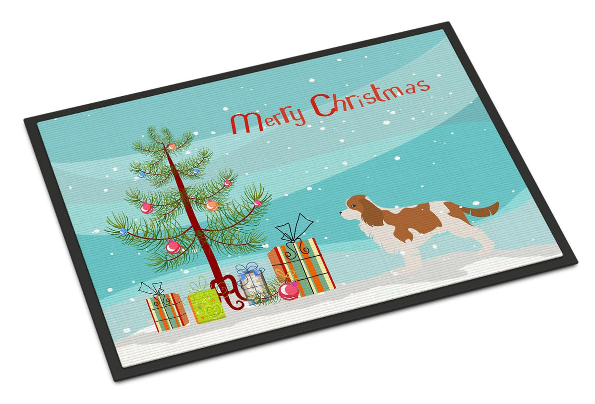 Cavalier King Charles Spaniel Merry Christmas Tree Indoor or Outdoor Mat 24x36 BB2967JMAT by Caroline&#39;s Treasures