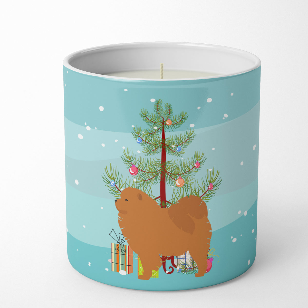 Buy this Chow Chow Merry Christmas Tree 10 oz Decorative Soy Candle