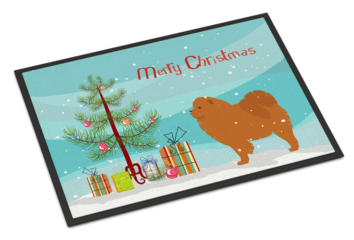 Chow Chow Merry Christmas Tree Indoor or Outdoor Mat 24x36 BB2969JMAT by Caroline&#39;s Treasures
