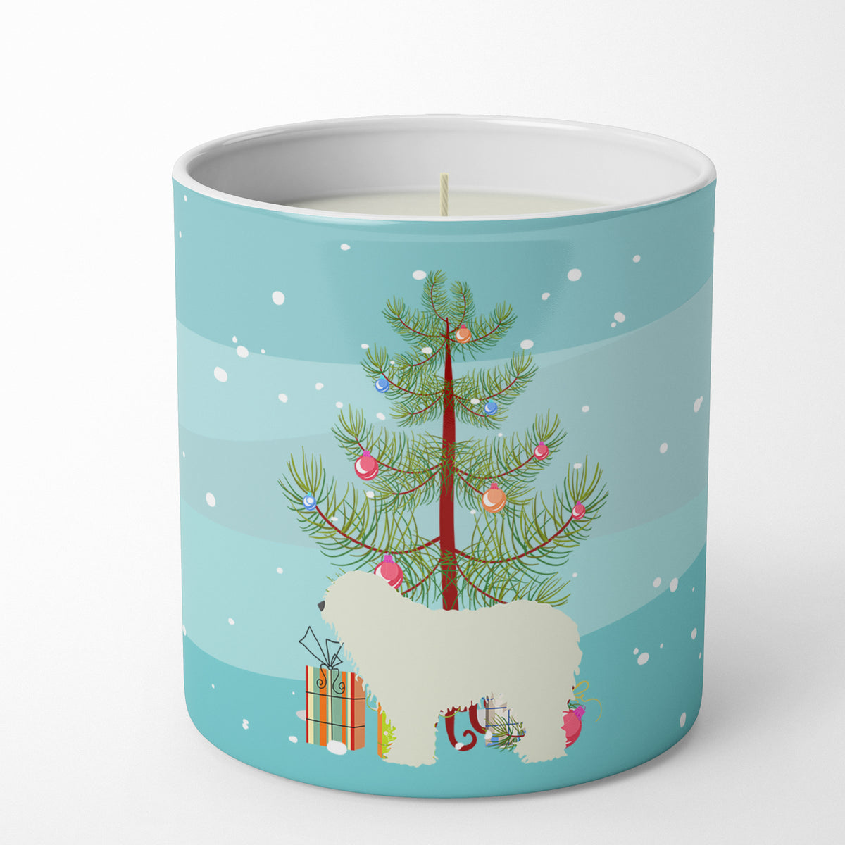 Buy this Komondor Merry Christmas Tree 10 oz Decorative Soy Candle