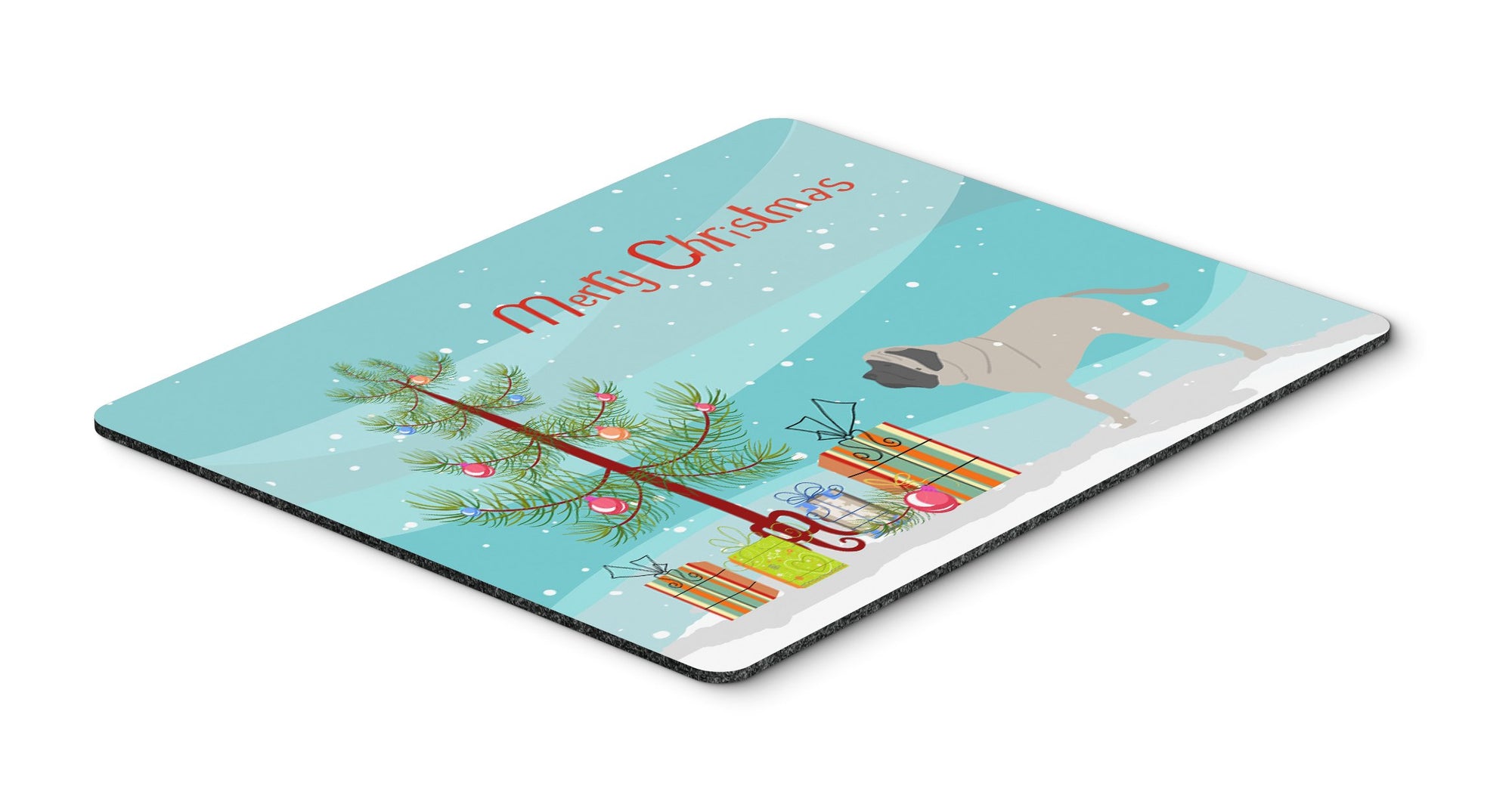 English Mastiff Merry Christmas Tree Mouse Pad, Hot Pad or Trivet BB2974MP by Caroline's Treasures