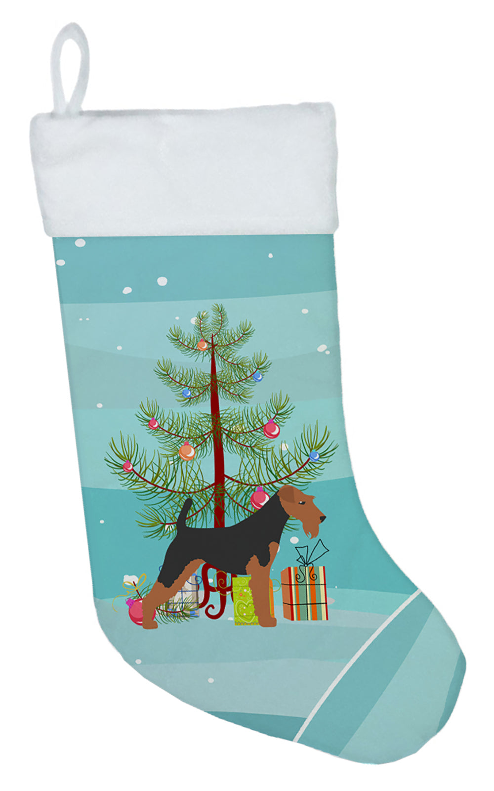 Airedale Terrier Merry Christmas Tree Christmas Stocking BB2975CS  the-store.com.