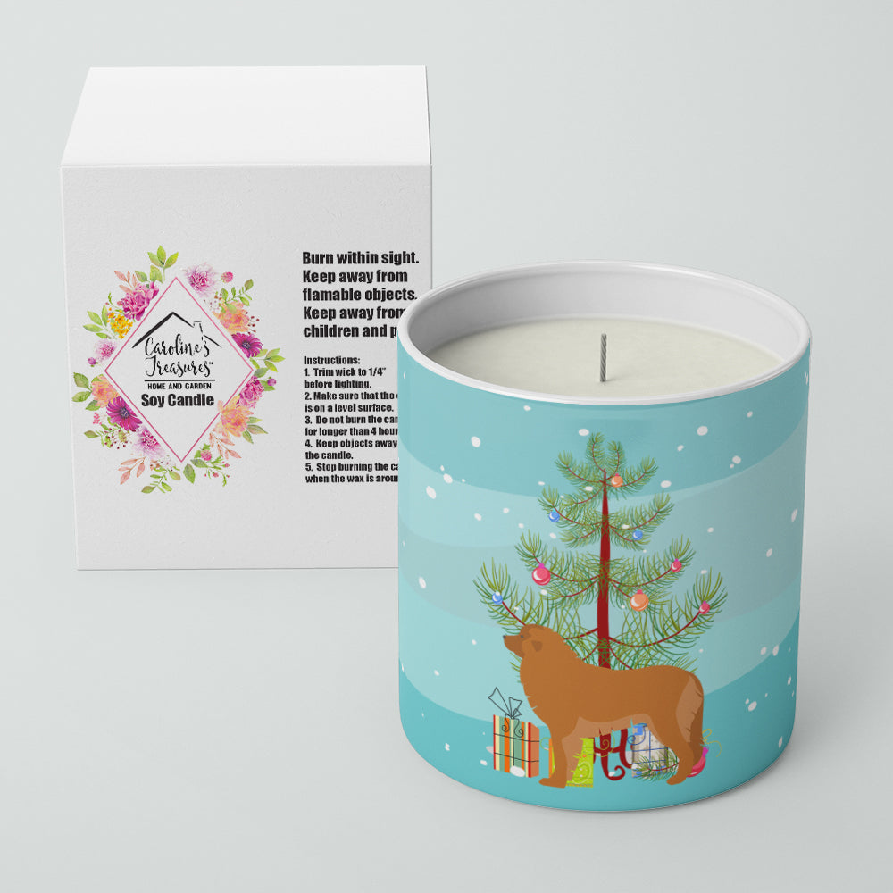 Leonberger Merry Christmas Tree 10 oz Decorative Soy Candle - the-store.com