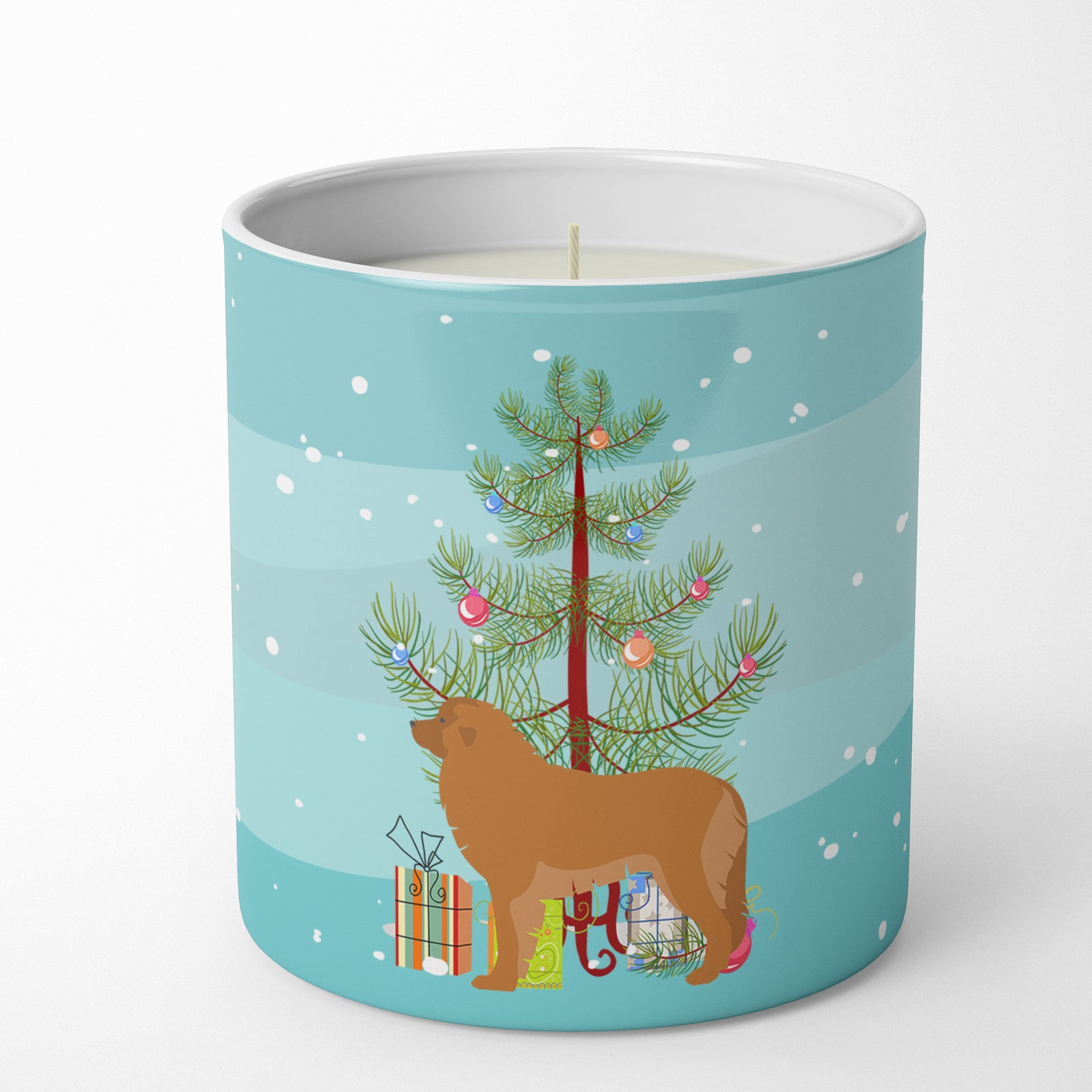 Buy this Leonberger Merry Christmas Tree 10 oz Decorative Soy Candle