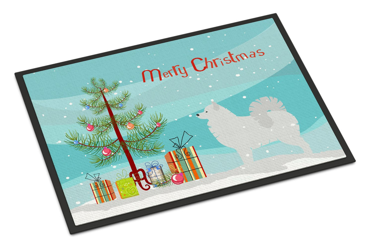Samoyed Merry Christmas Tree Indoor or Outdoor Mat 24x36 BB2977JMAT by Caroline&#39;s Treasures