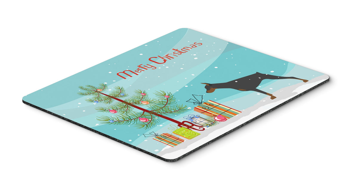 Doberman Pinscher Merry Christmas Tree Mouse Pad, Hot Pad or Trivet BB2978MP by Caroline&#39;s Treasures