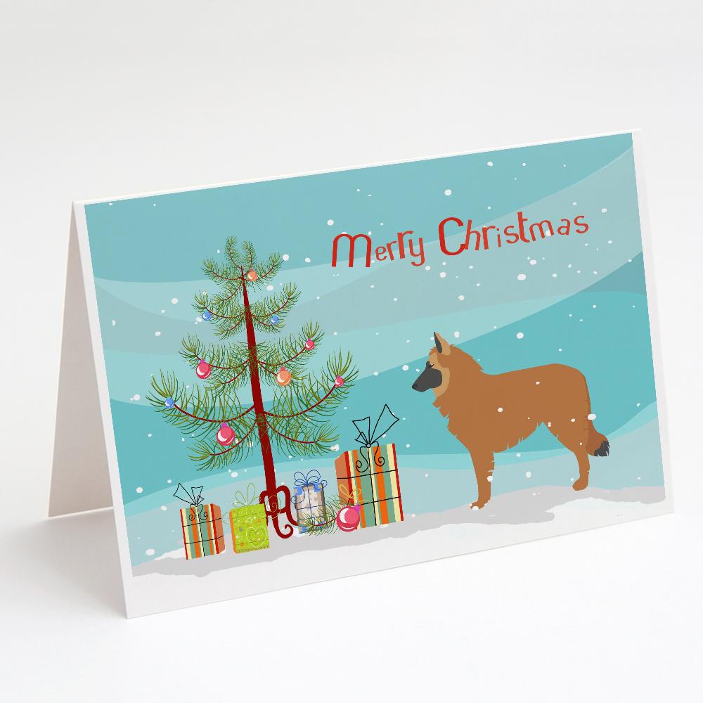 Buy this Belgian Shepherd Merry Christmas Tree Greeting Cards and Envelopes Pack of 8