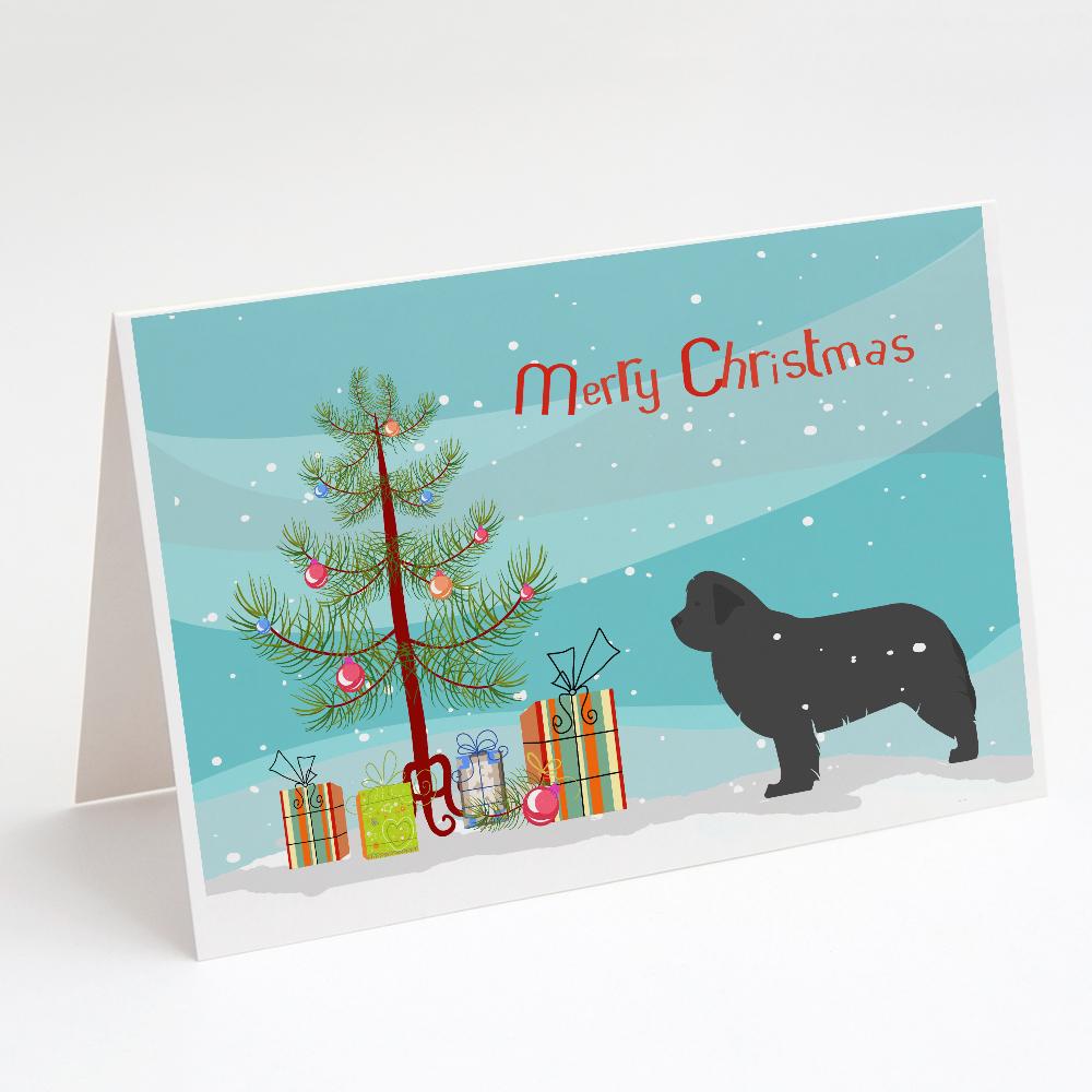 Buy this Newfoundland Merry Christmas Tree Greeting Cards and Envelopes Pack of 8