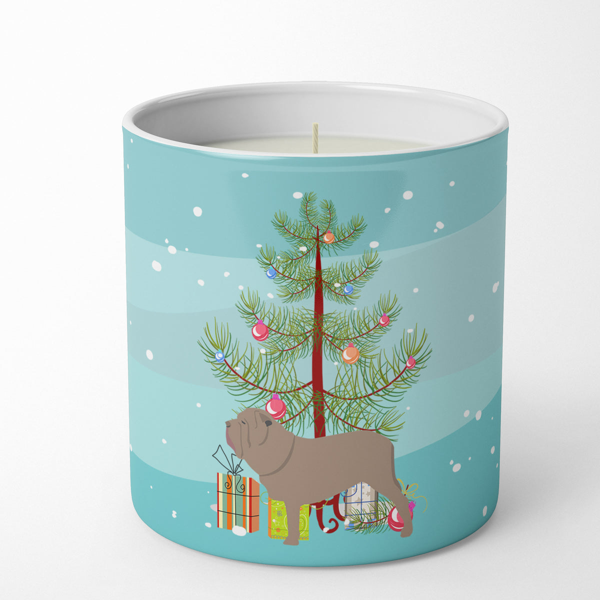 Buy this Neapolitan Mastiff Merry Christmas Tree 10 oz Decorative Soy Candle